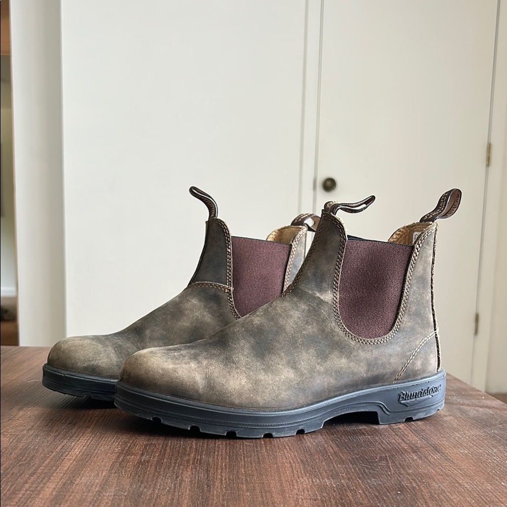 Blundstone Men's Distressed Brown Chelsea Boots